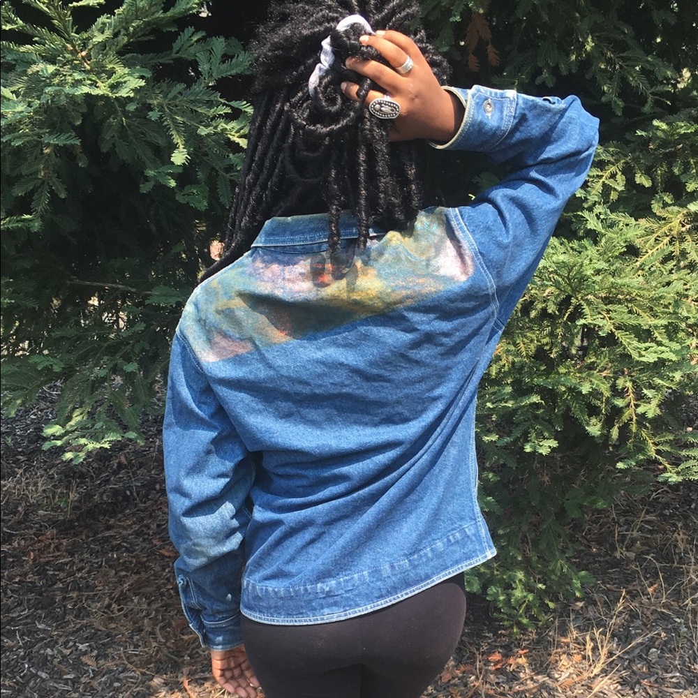 Galaxy Vintage Artsy Jean Jacket